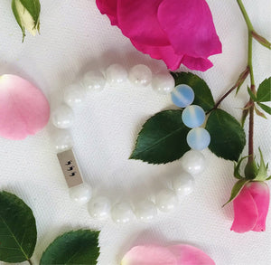 Stop Fatal Attraction Bracelet - Solid Silver, Moonstone and Opalite