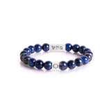Healing Bracelet - Solid Silver and Lapis Lazuli 8 mm