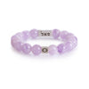 Prosperity Bracelet - Solid Silver and Purple Mauve Jade